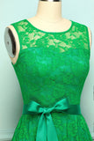 Vestido de renda verde
