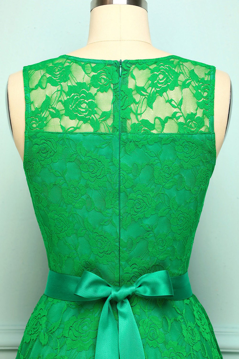 Vestido de renda verde
