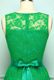 Vestido de renda verde