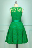 Vestido de renda verde