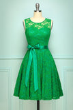 Vestido de renda verde