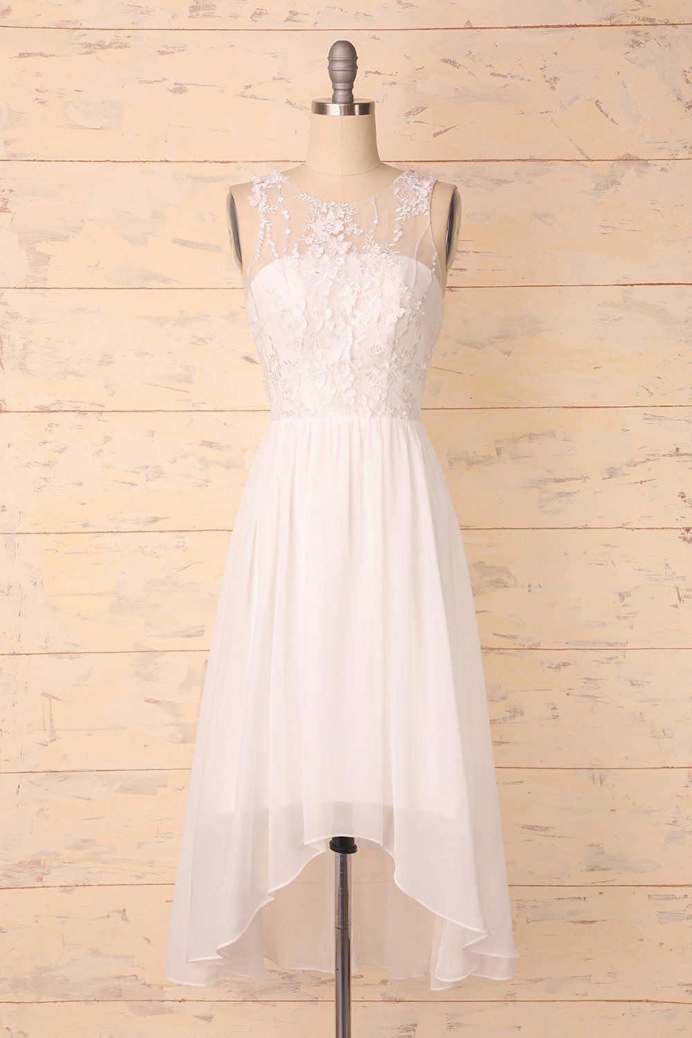 Vestido Branco Apliques