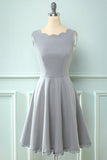 Vestido amarelo vintage de 1950 com renda oca
