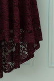 Vestido Borgonha com decote em v