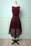 Vestido Borgonha com decote em v