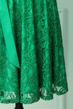 Dama de honra verde do laço