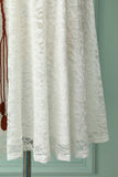 Vestido Midi de Renda Branca