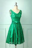 Dama de honra verde do laço