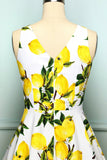 Vestido de limão dos anos 50