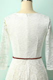 Vestido Midi de Renda Branca