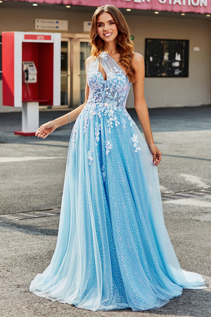 Vestido tule clearance azul claro