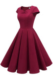 Vestido Burgundy 1950