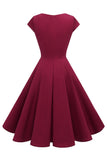 Vestido Burgundy 1950
