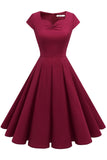 Vestido Burgundy 1950