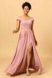 Rosa Vestido de Dama de Honra