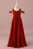 Vestido de Dama de Honra Júnior Vermelho