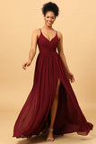 Vestido de Dama de Honra Borgonha