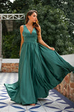 Verde Compridos Vestido Cerimonia