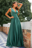 Verde Compridos Vestido Cerimonia
