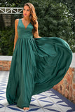 Verde Compridos Vestido Cerimonia
