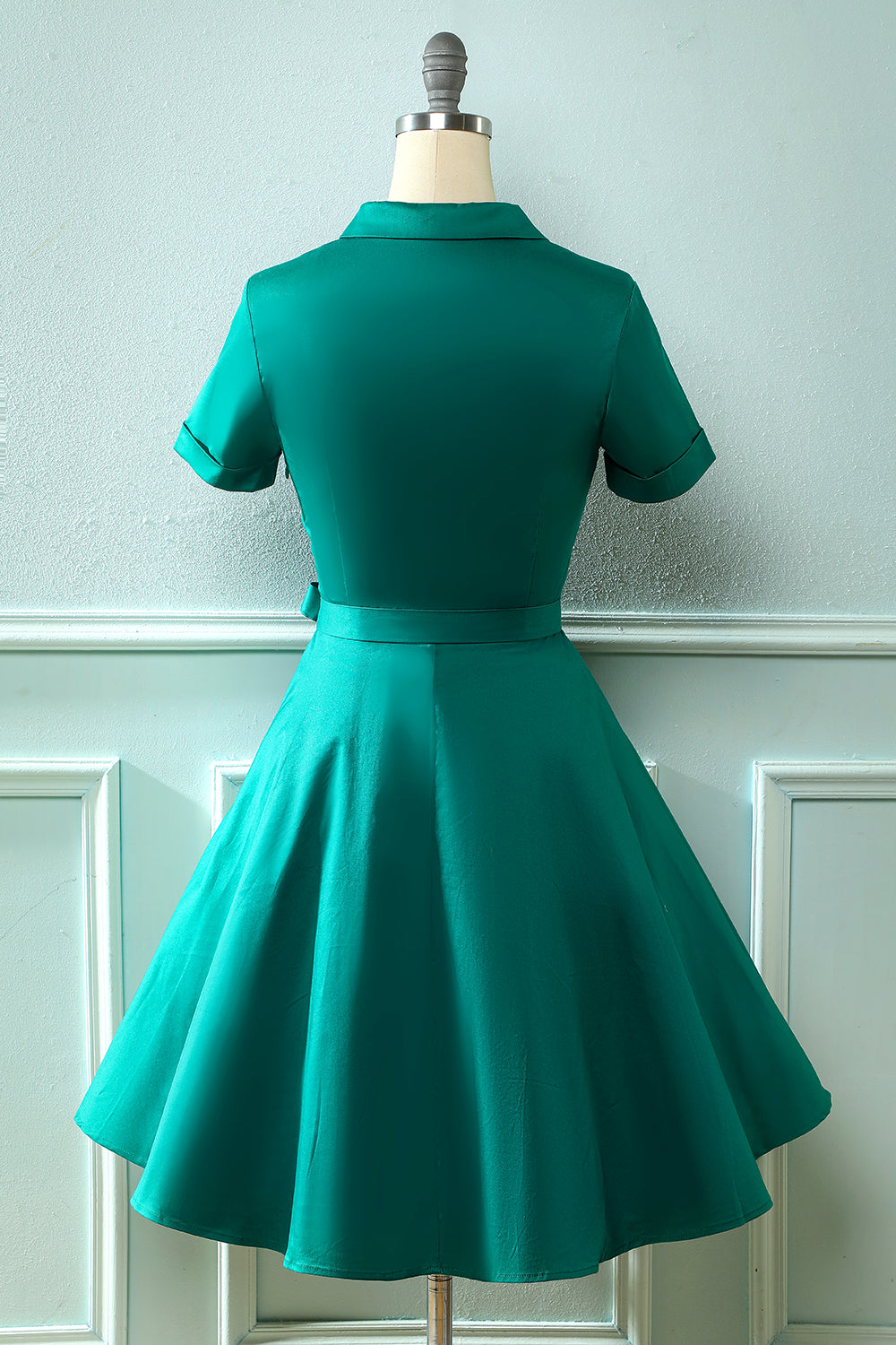 Marinho 1950s Vestido Vintage