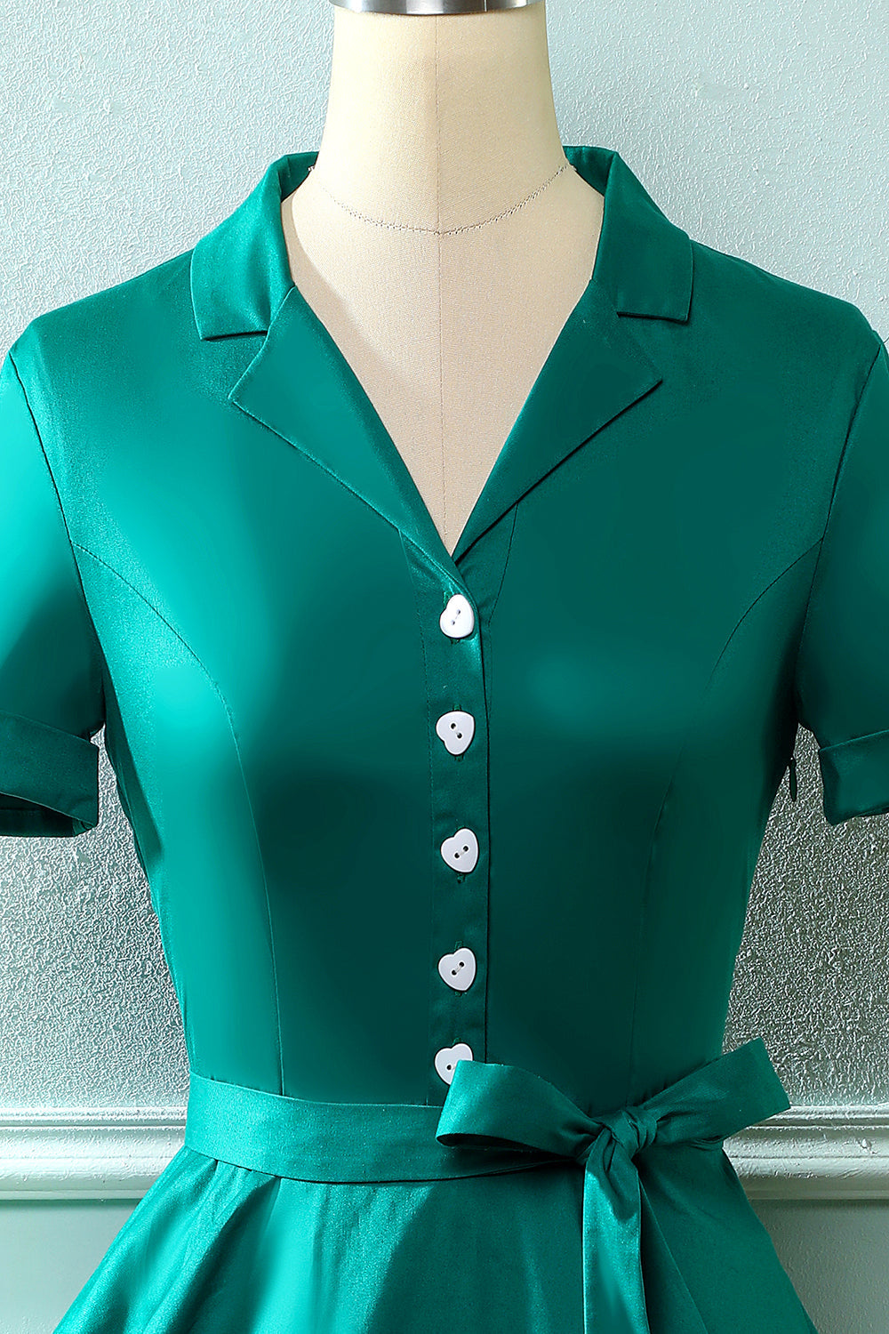Marinho 1950s Vestido Vintage