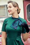 Verde 1950s Vestido Vintage