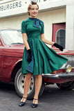 Verde 1950s Vestido Vintage