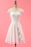 Formal vestido de renda Ruffle
