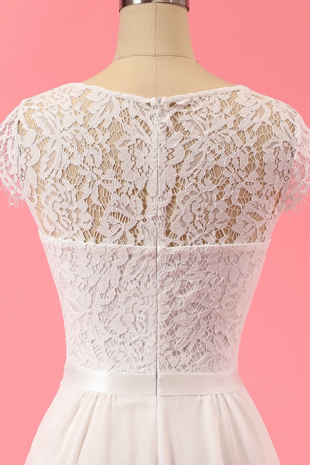 Formal vestido de renda Ruffle