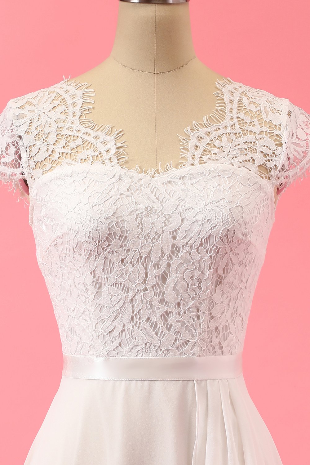 Formal vestido de renda Ruffle
