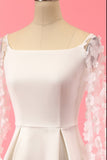 Vestido branco partido do laço