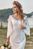 Vestido de noiva marfim boho