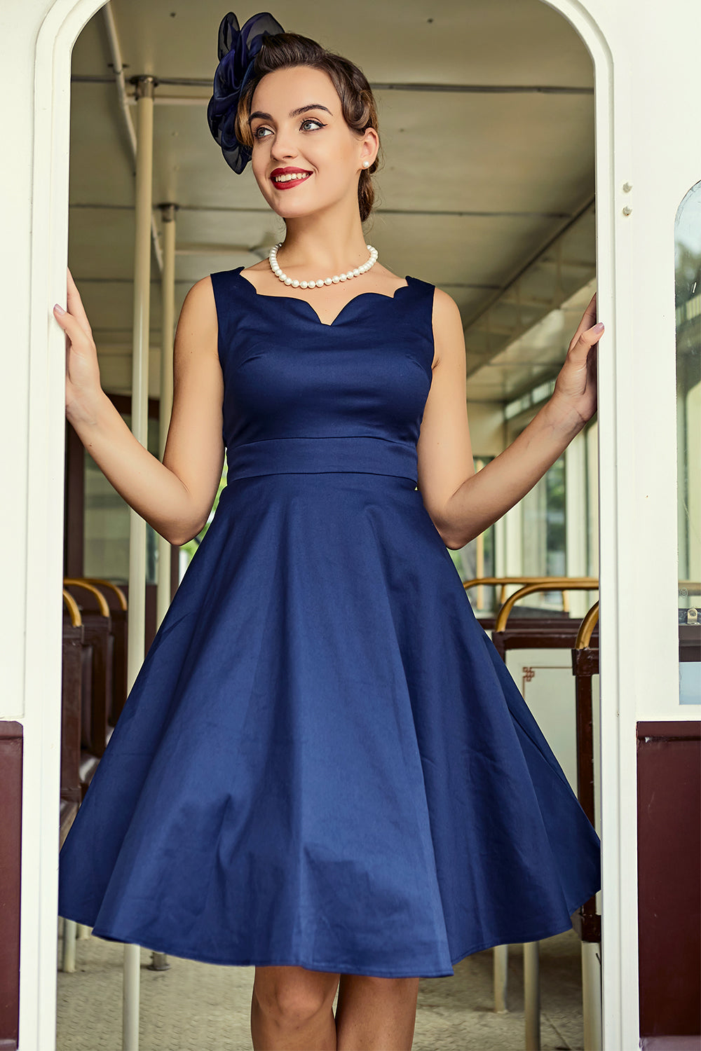 Vestido Swing Marinha