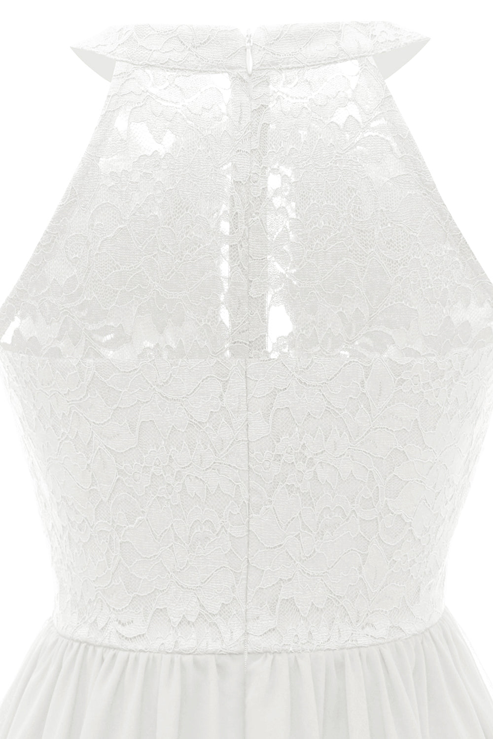 Halter Pescoço Vestido de Renda Da Marinha