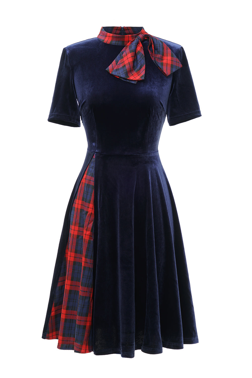 Vestido vintage de veludo verde escuro