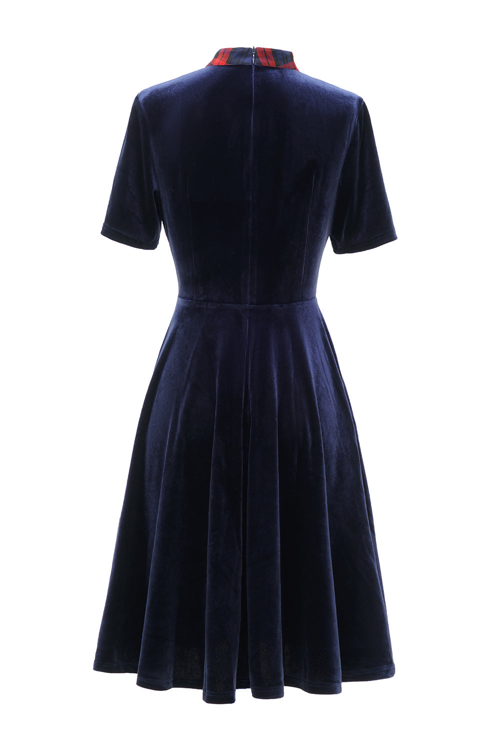 Vestido vintage de veludo verde escuro