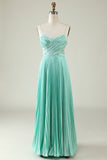 Mint Verde Vestido de Dama de Honor