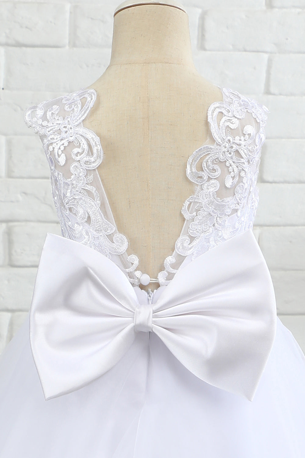 Vestido de menina flor sem mangas branca com arco