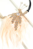 Faixa De Cabeça Preta Flapper Dos Anos 1920