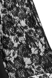 Borgonha Flare Mangas Vestido de Halloween