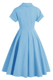 Elegante vestido vintage amarelo v pescoço