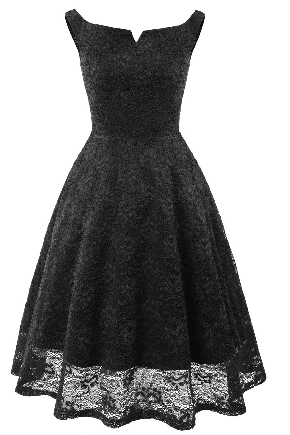 Um vestido de cocktail verde escuro bateau line
