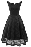 Um vestido de cocktail verde escuro bateau line