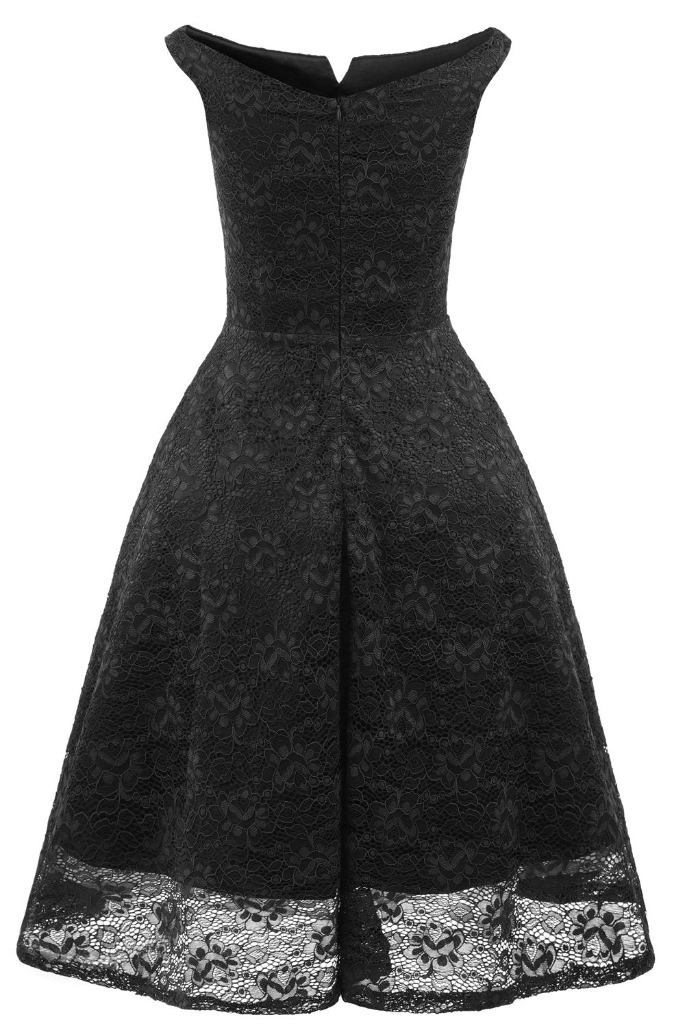 Um vestido de cocktail verde escuro bateau line