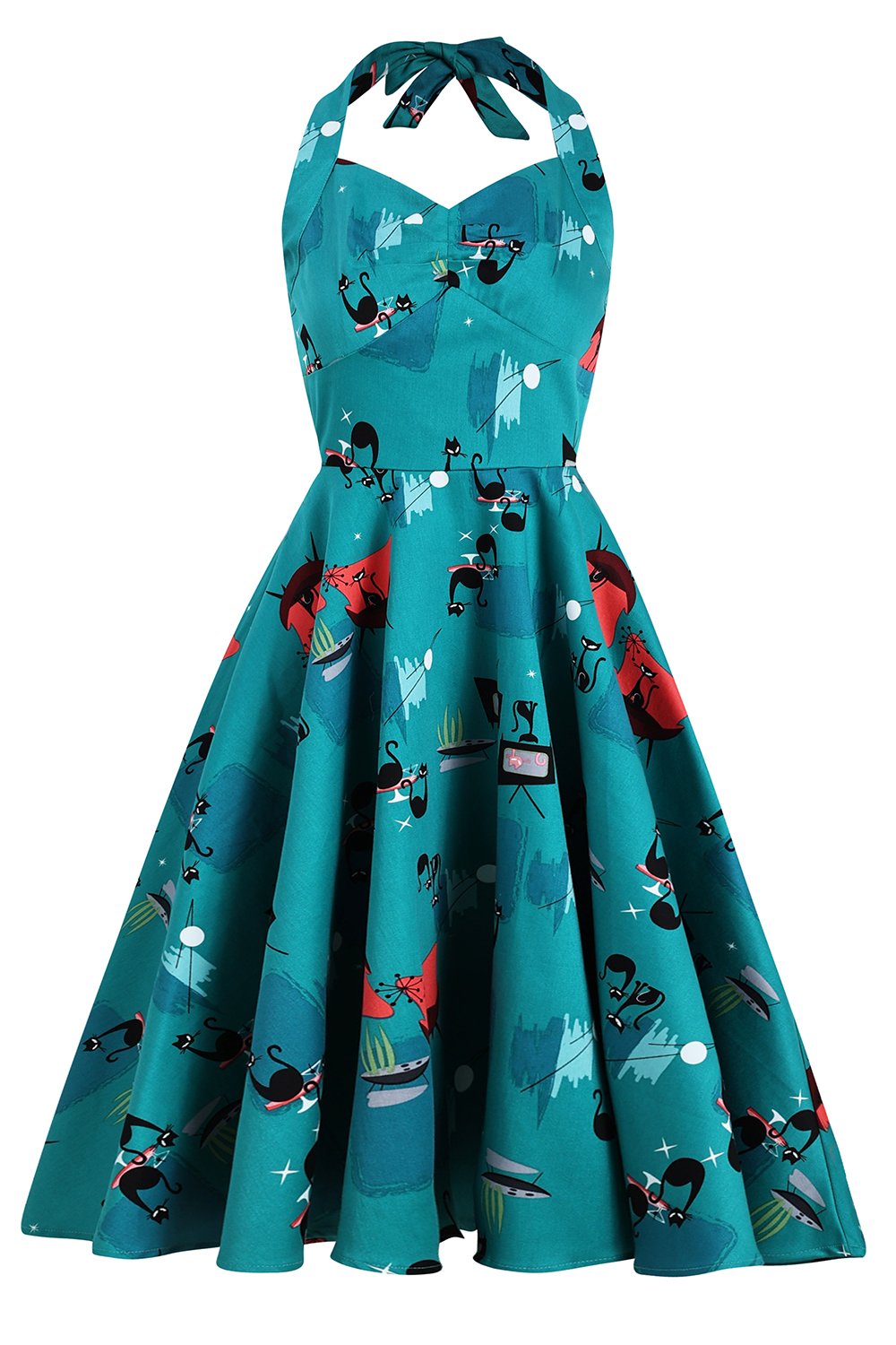 Vestido de Halloween de crânio preto