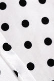 Halter Neck Blue Polka Dots Vintage Dress com Backless