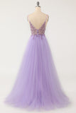 Vestido de Cerimónia Comprido Azul Claro Perolização