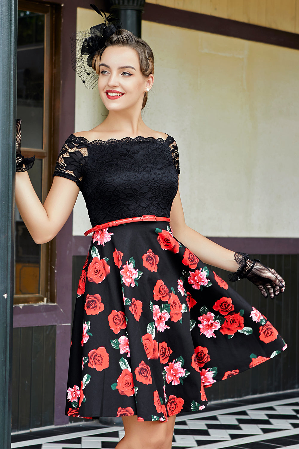 Flor Vermelha Preta