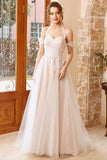 Appliques Tulle Halter Vestido de noiva